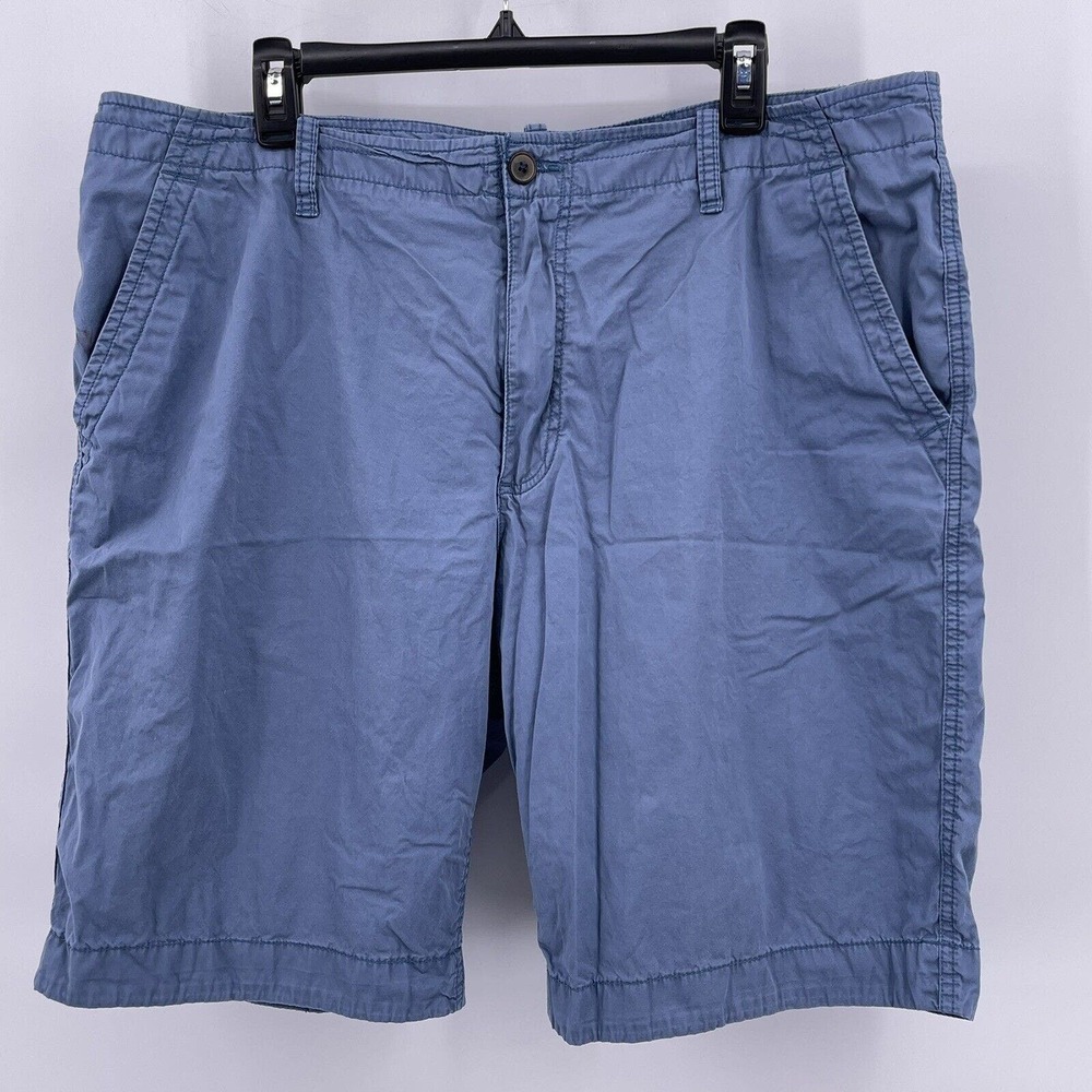 Article 365 Sz 38 Blue Shorts 100% Cotton Casual Summer Flat Front Classic Golf